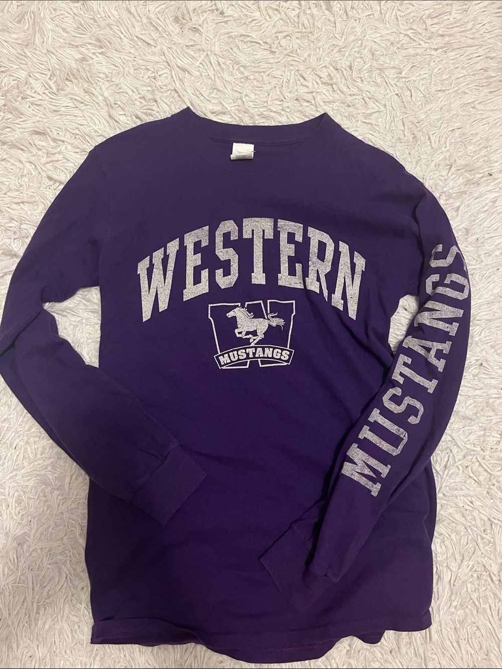 Western Mustangs Purple Long-Sleeve